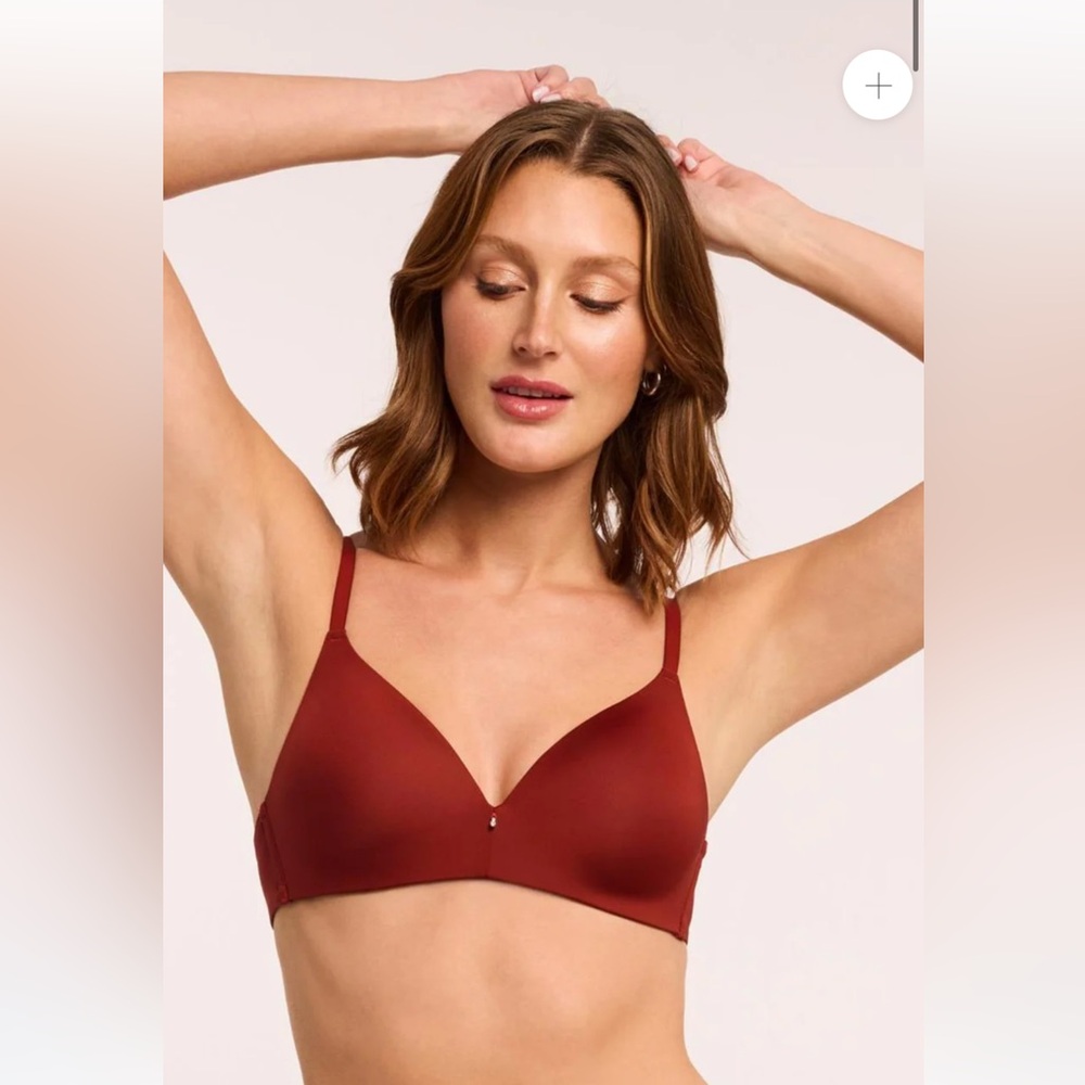 NWOT Wire-Free T-Shirt Bra by Montelle Intimates | Red | 36C